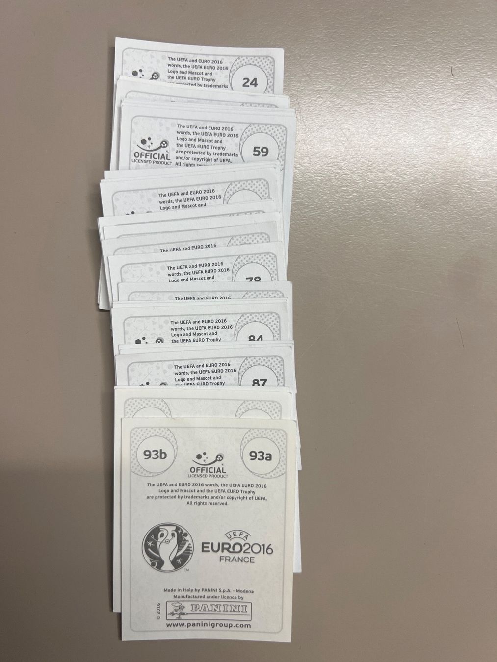 Panini Carte collezionabili: Panini EM 2016 Frankreich Nr.001-099 – Nuovo (secondo la descrizione) da Dietikon venduto da Emoruk