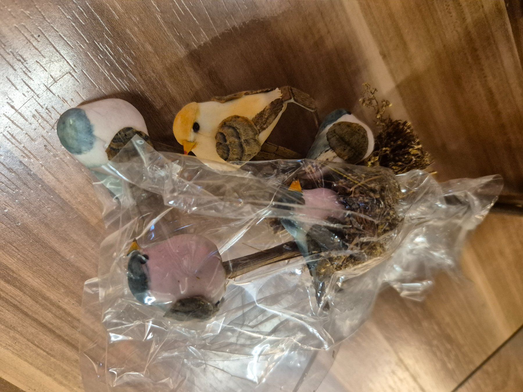 Tutte le decorazioni: 5x Stecker / Sträusschen mit Vögeln L3 – Nuovo e nell'imballaggio originale da Schwarzenburg venduto da Flamingo07