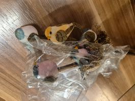 5x Stecker / Sträusschen mit Vögeln L3