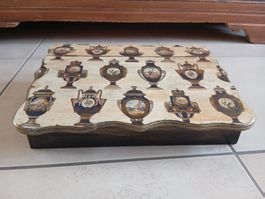 Schatulle -  Holzkästchen Vintage Handarbeit.