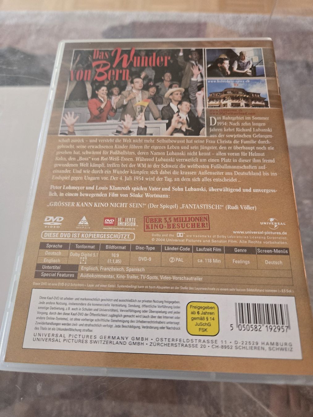 Tutti i DVDs: Das Wunder von Bern DVD – Usato da Bussigny venduto da Kfdlt 1