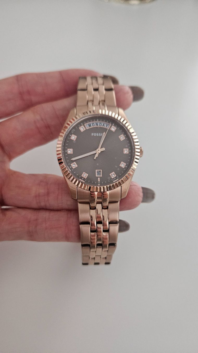 Fossil Orologi: Fossil Scarlett Rosegold Daydate 34mm – Nuovo e nell'imballaggio originale da Bern venduto da tsiitsii 1