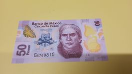 Mexiko 50 Pesos Banknote, Neuwertig, Unzirkuliert, 2017