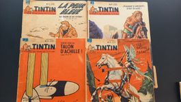 4xTINTIN Magazin Nr. 1, 3, 8 und 11 von 1961 Kanada-Ausgabe