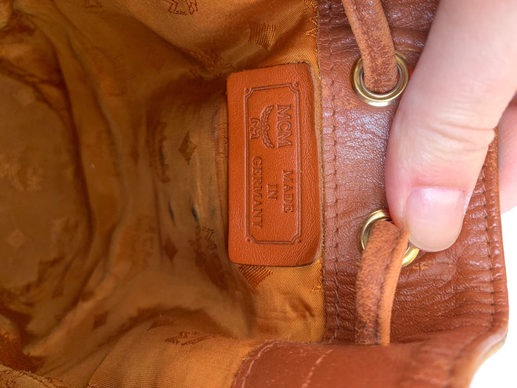Mcm Borse da donna: MCM Beuteltasche Mini Heritage Cognac Canvas – Usato da Zürich venduto da eza97 4