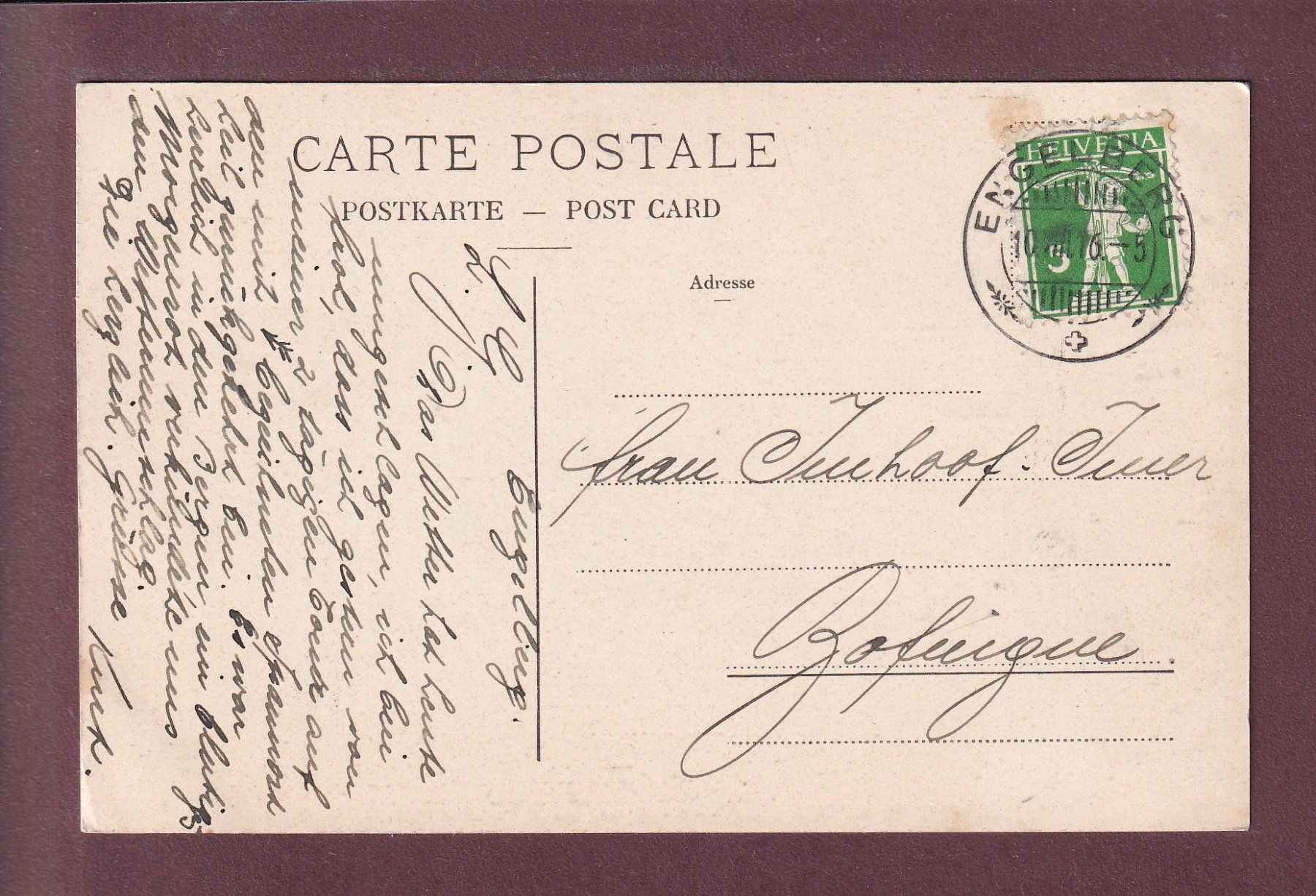 Cartes postales: ENGELBERG von der Arnialp aus - 1916 – D'occasion à Pully par nicecards 1