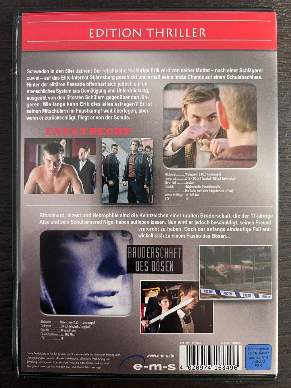 Tutti i DVDs: Faustrecht & Bruderschaft des Bösen – Usato da Zürich venduto da FilmFreunde 1