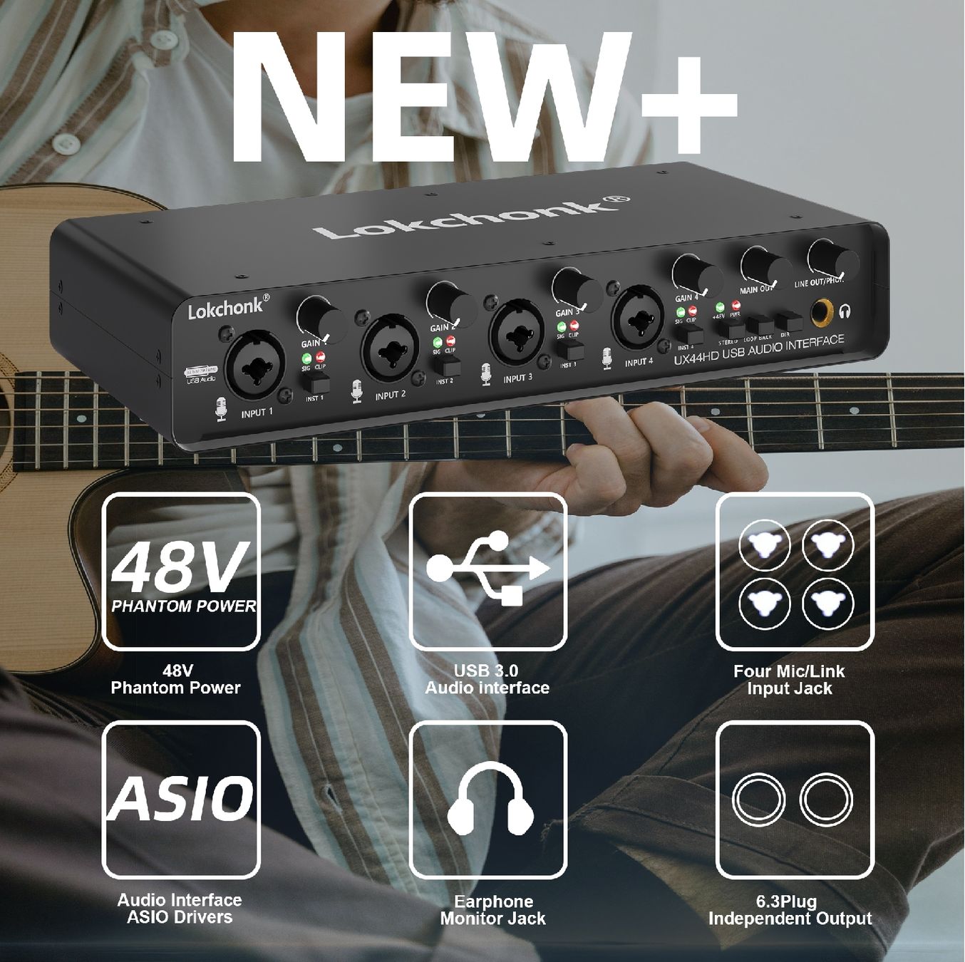 Attrezzatura per studi di registrazione: Interface Audio UX44: Studio Pro 32-bit/192kHz, 4 Canaux – Nuovo e nell'imballaggio originale da Villars-sur-Glâne venduto da Danger_Mod 6