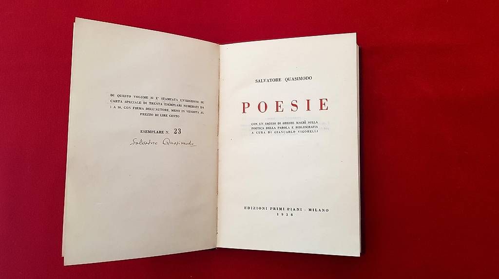Libri: Salvatore Quasimodo "Poesie" – Usato da Olivone venduto da Pol89