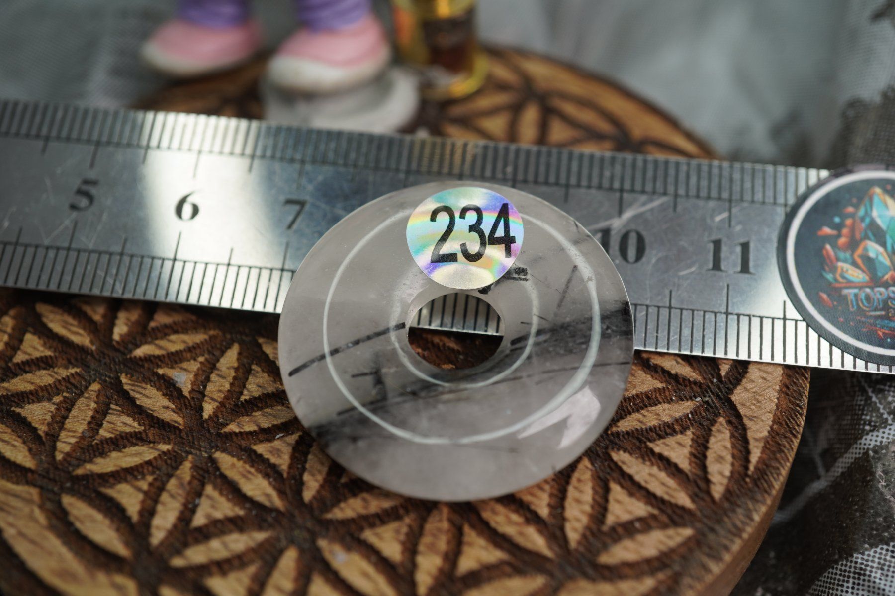 Mineralien & Heilsteine: Turmalin Quarz    ca30mm     Top  Pi Scheibe – Neu und originalverpackt aus Eschenbach SG von topstone 2