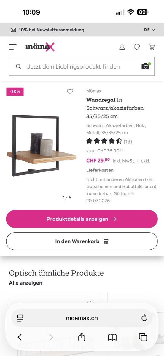Mömax Scaffali: Wandregal Mömax – Nuovo (secondo la descrizione) da Zürich venduto da nino2000 2