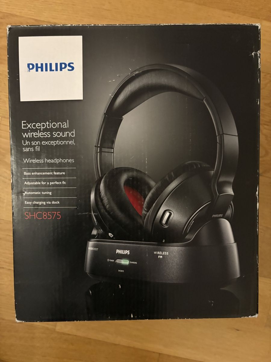 Philips Kopfhörer: Philips Funkkopfhörer SHC8575 schwarz – Gebraucht aus Bern von untercel