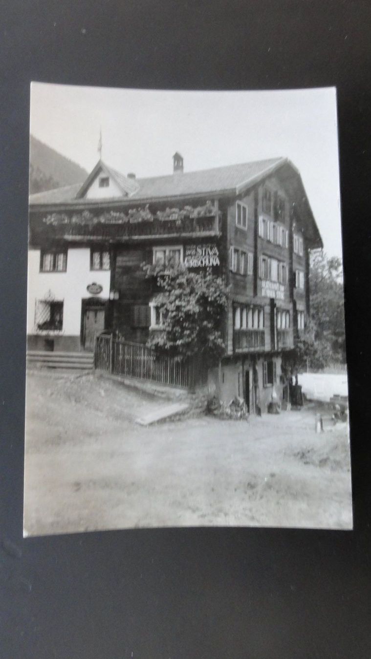 Cartoline postali: Antike Postkarte z.alten Bündnerstube – Usato da Abtwil SG venduto da mutts1
