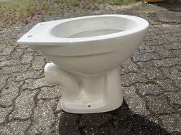 WC Schale Porzellan weiss