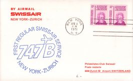 Briefe Erstflug Lot - Swissair - diverse Destinationen