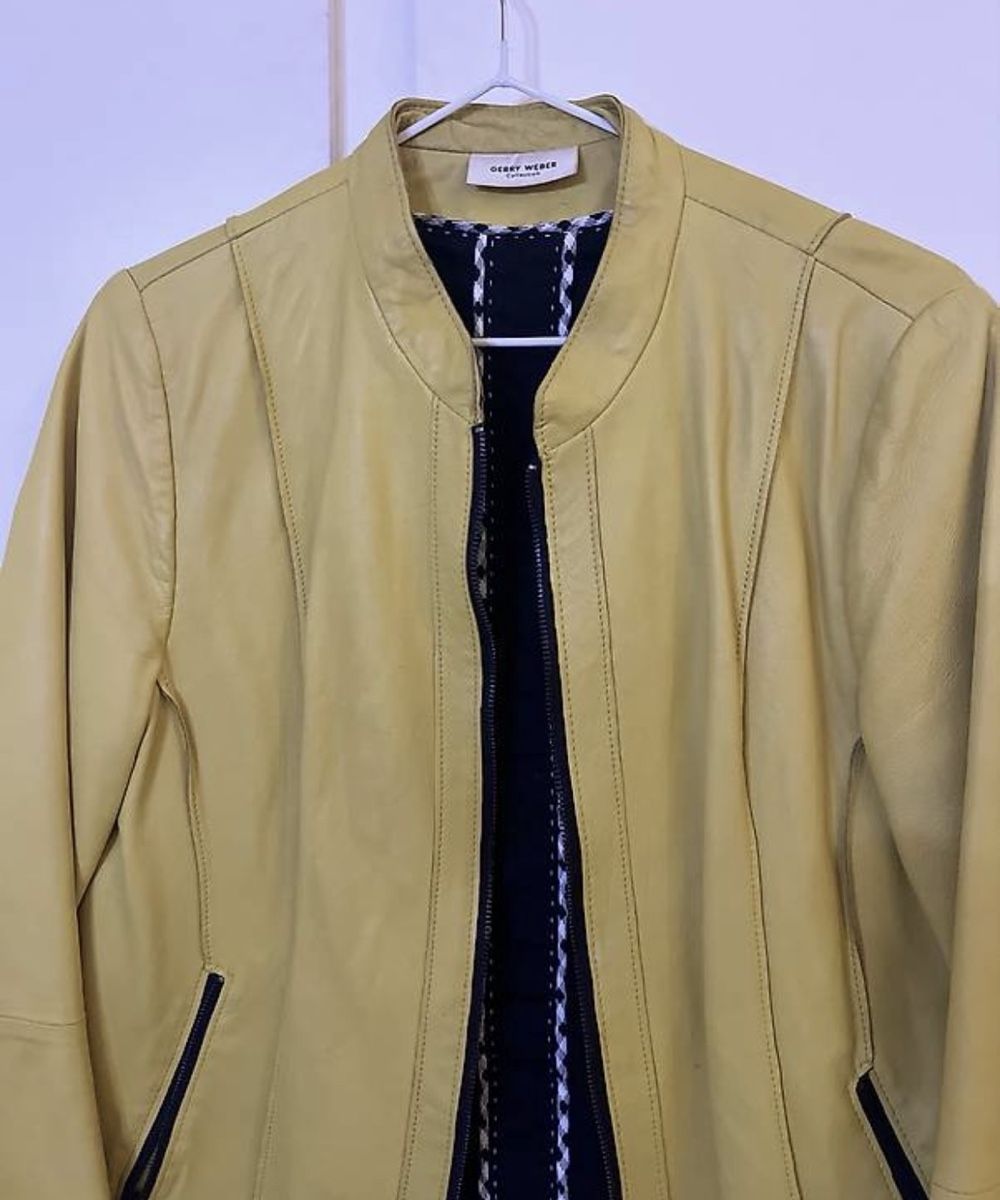 Gerry Weber Jacken: Gerry Weber Lederjacke Gelb Grösse 38 gebraucht – Neu (gemäss Beschreibung) aus Muri b. Bern von Merliner01 2
