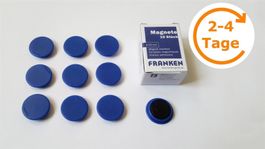 Magnete 10 Stück, 24 mm, blau