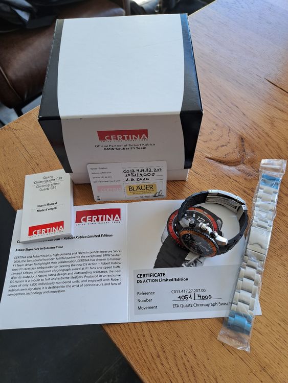 certina ds action robert kubica