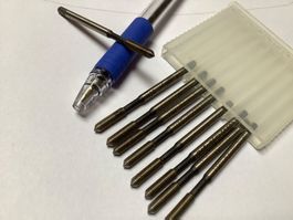 9x M3 Gewindeformer mit Übermass, M3 +0.1 neu, von ESO Swiss