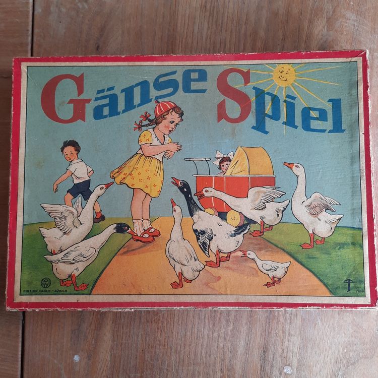 Nathan Gänsespiel Aus Holz – Mehrfarbig, Für 2 Bis 4 Spieler, Klassiker, Faltbares Spielbrett, Für Die Ganze Familie, Ab 4 Jahren, Tragbares Format