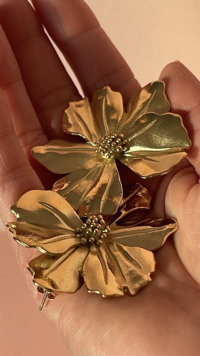 Ohrringe & -stecker: Goldene Blumenohrringe Neu – Neu und originalverpackt aus Bremgarten b.Bern von D-Sign 3