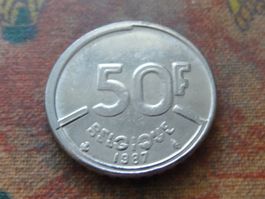 BELGIQUE  50  Francs  1987