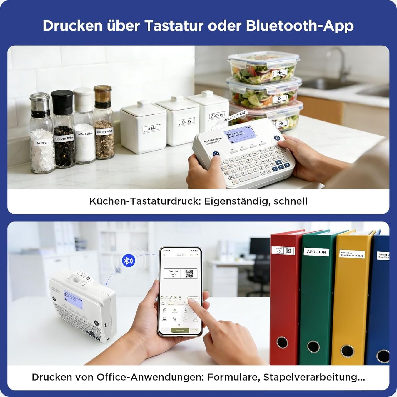 Stampanti: Etikettendrucker QWERTZ Bluetooth USB-C 4 Rollen – Nuovo e nell'imballaggio originale da Suhr venduto da SchnapperCH 2