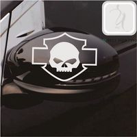Autocollant tête de mort Harley Davidson J184