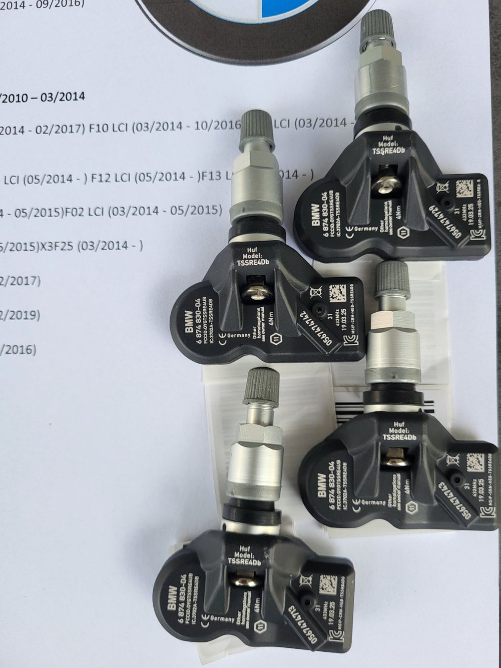 Mini Tutti pezzi di ricambio auto: BMW Reifendrucksensor X4 F26 LCI – Nuovo e nell'imballaggio originale da Wauwil venduto da Reifendrucksensoren 1