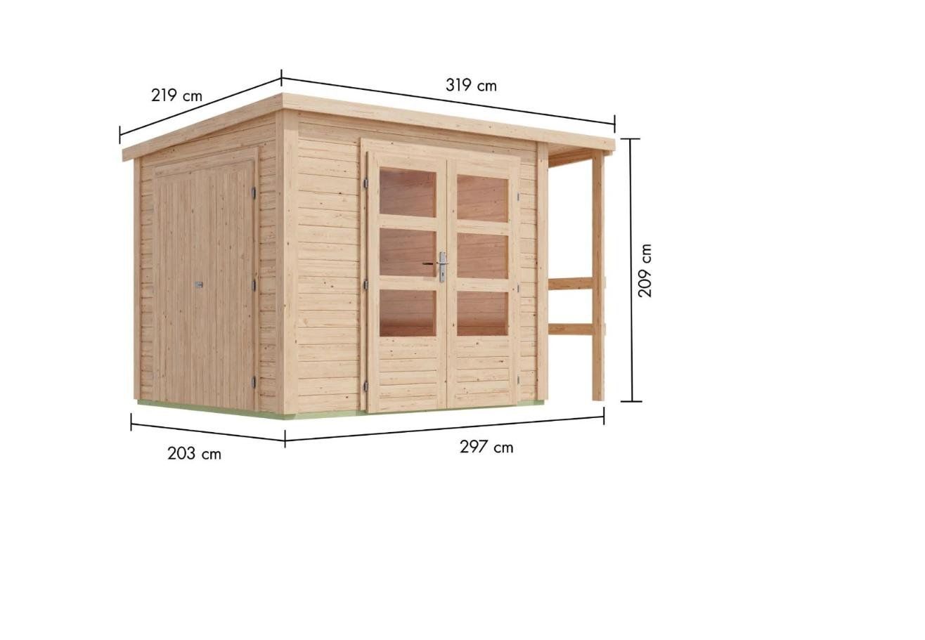 Casette da giardino & serre: Gartenhaus Multifunktionshaus, Anbaudach - Gratis Versand – Nuovo e nell'imballaggio originale da Kleinwangen venduto da Maluwa_GmbH 3