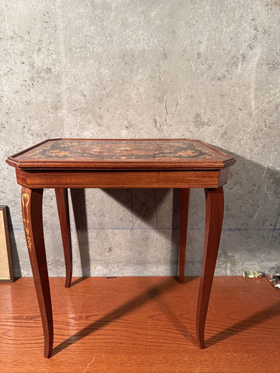 Tische: Table de jeu vintage marqueterie bois – Gebraucht aus Lausanne von artnouveau04 2