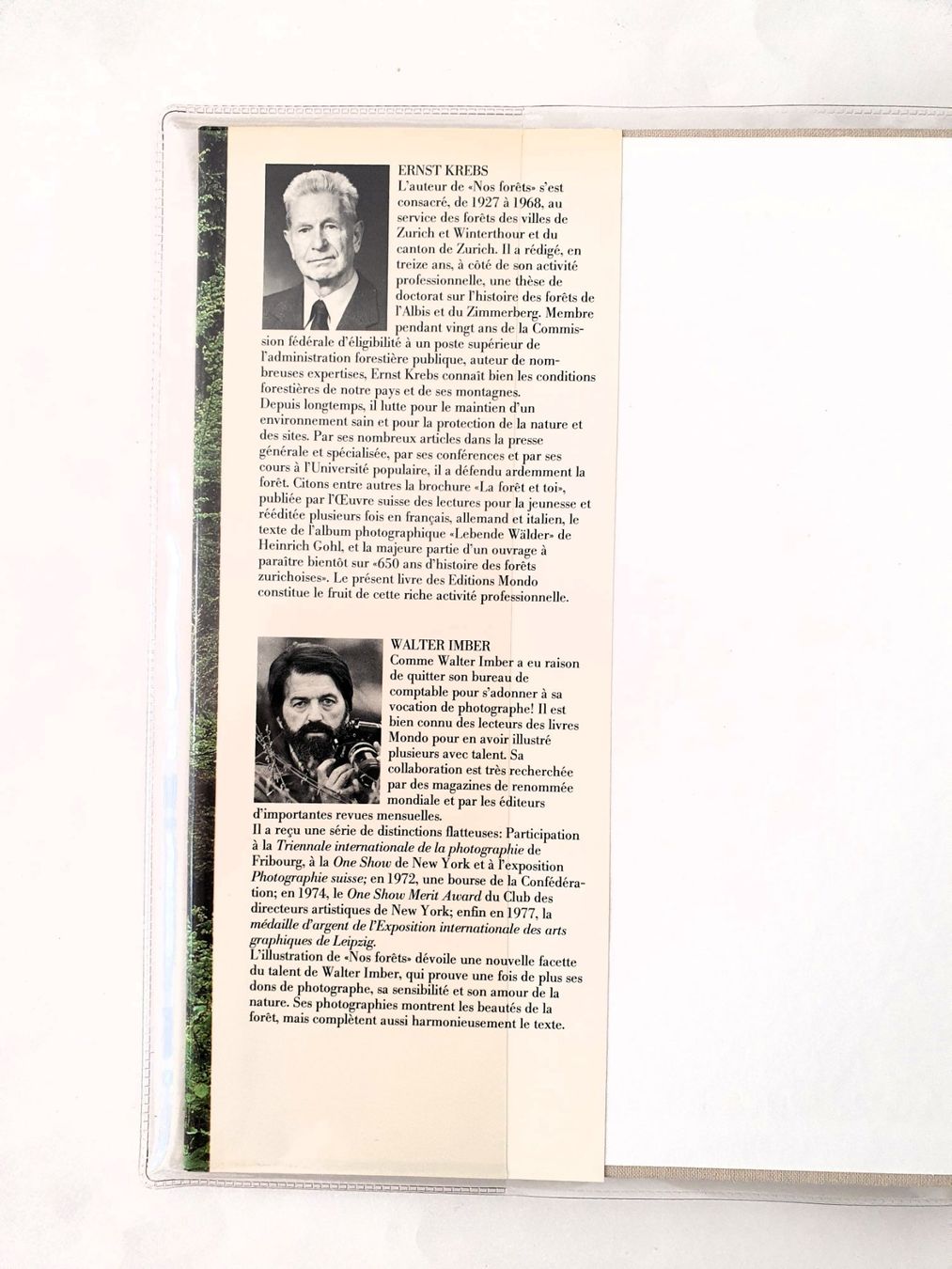 Libri: Nos forêts, E. Krebs, W. Imber, Editons Mondo, 1981 – Nuovo (secondo la descrizione) da Martigny venduto da Abm1000 1