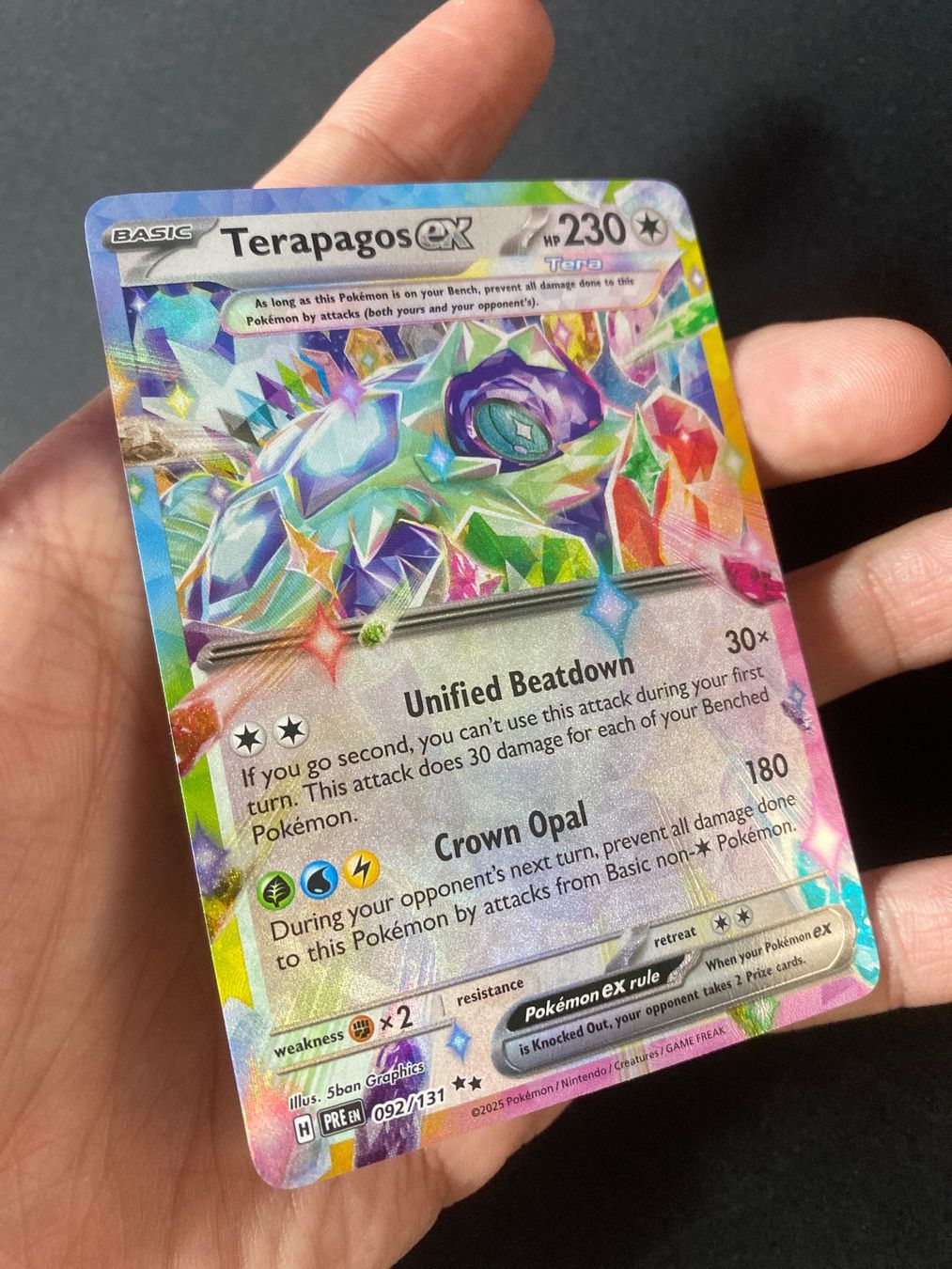 Pokémon Carte collezionabili: Terapagos ex 92 - Double Rare - Prismatic Evolutions - EN – Nuovo (secondo la descrizione) da Hausen AG venduto da Shrade 2