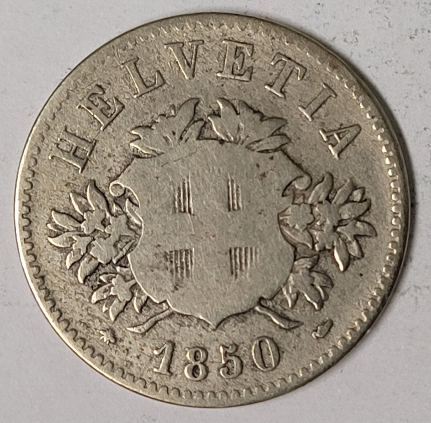 Tutti le monete: 20 RAPPEN / SCHWEIZ 1850 – Usato da Mumpf venduto da antonio_schweiz_961