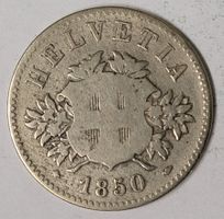 20 RAPPEN / SCHWEIZ 1850