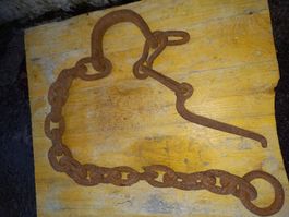 Antike handgeschmiedete Bremskette