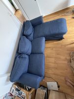 Stoff Sofa blau, gebraucht