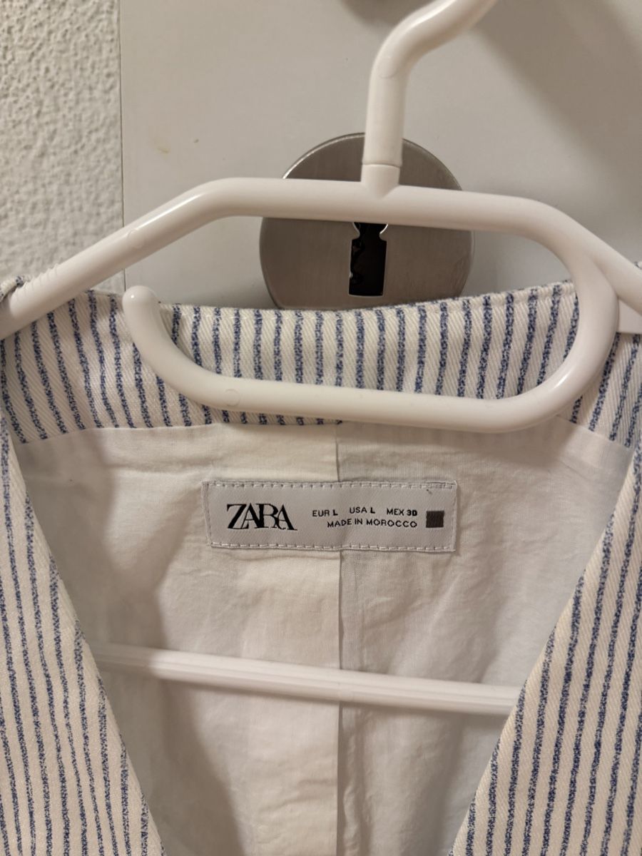Zara Gilet & Giacche senza maniche: Zara Weste, Gr. L, blau/weiss gestreift – Nuovo (secondo la descrizione) da Nebikon venduto da karin.5 2