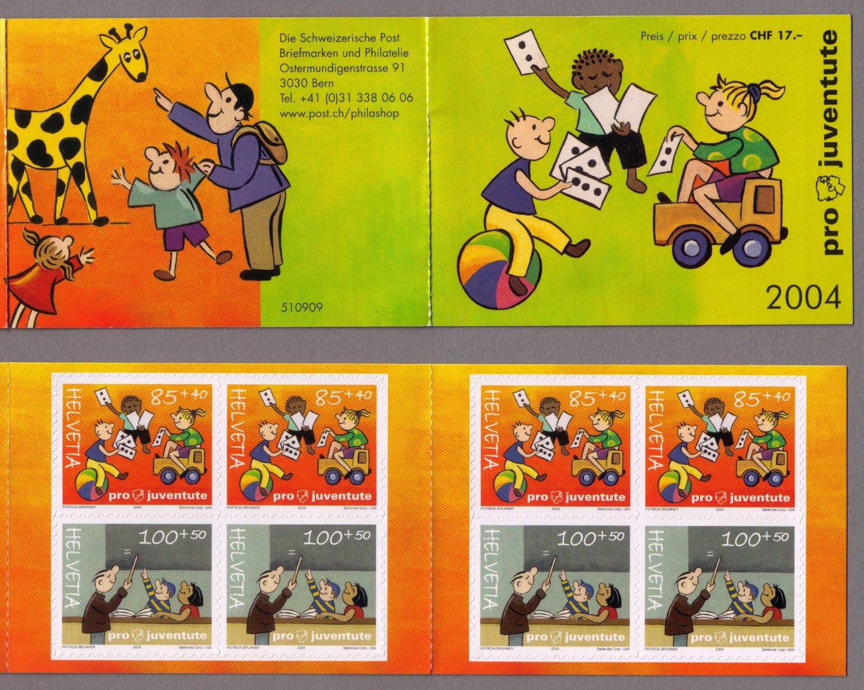 Alle Briefmarken: 2004_J374+375Aa_Pro Juventute_MARKENHEFT 2004 komplett ** – Neu (gemäss Beschreibung) aus Marthalen von Ch_quality 1