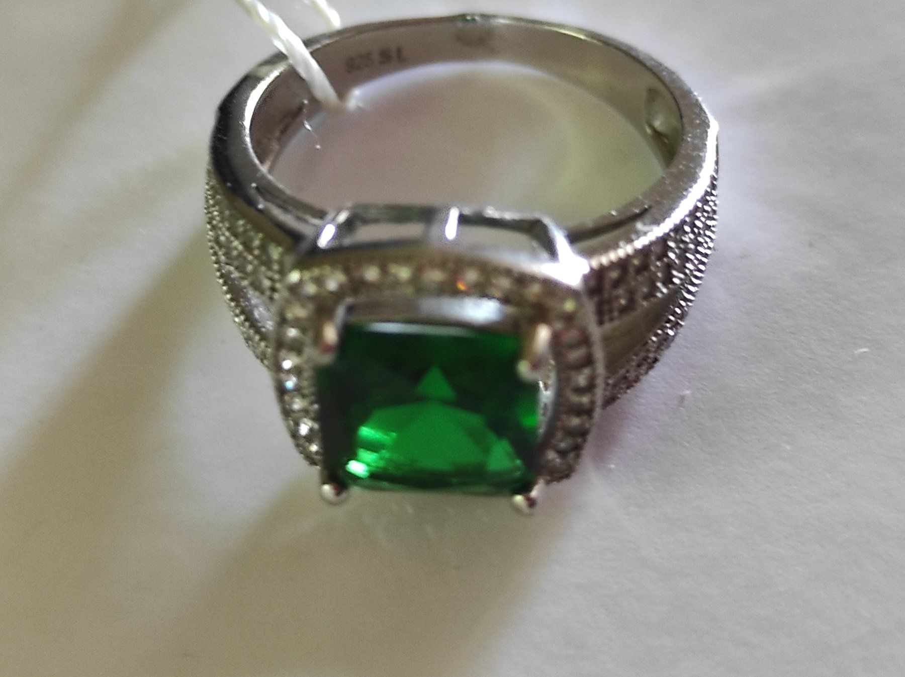 Anelli: Bague en Argent 925 avec des zircons – Nuovo (secondo la descrizione) da Renens VD venduto da cla_7zv5 2