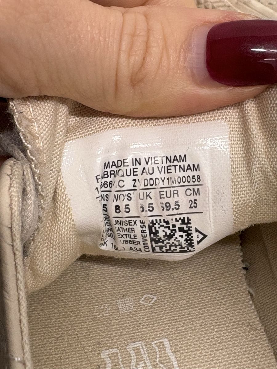 Converse Damenschuhe: Converse All Star Sneaker Leder beige Gr. 39.5 – Gebraucht aus Regensdorf von secondchancefashion 4