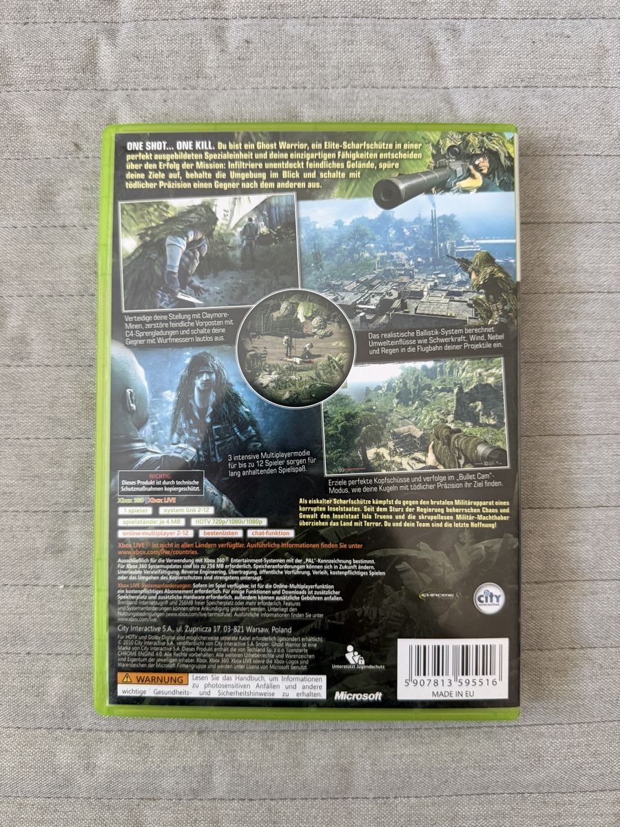 Microsoft Giochi: Sniper Ghost Warrior für Xbox 360 – Usato da Thunstetten venduto da Virus_33 2