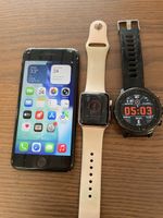 1xiPhone SE 2020 128GB frei, Apple Watch 2Gen, NoName watch