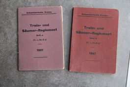 Train und Säumer Reglement 1937, Heft a + b