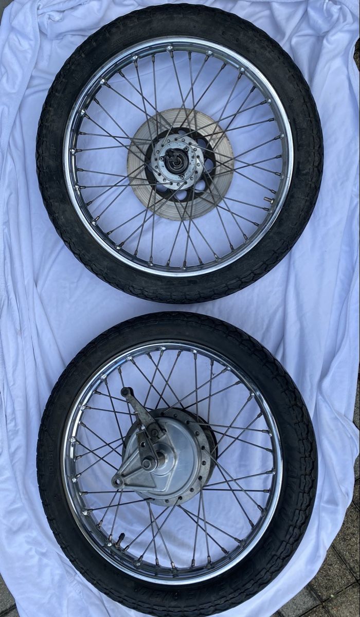 Cerchioni: Honda CB 125T Speichenfelgen – Usato da erlinsbach venduto da Mokka0 1