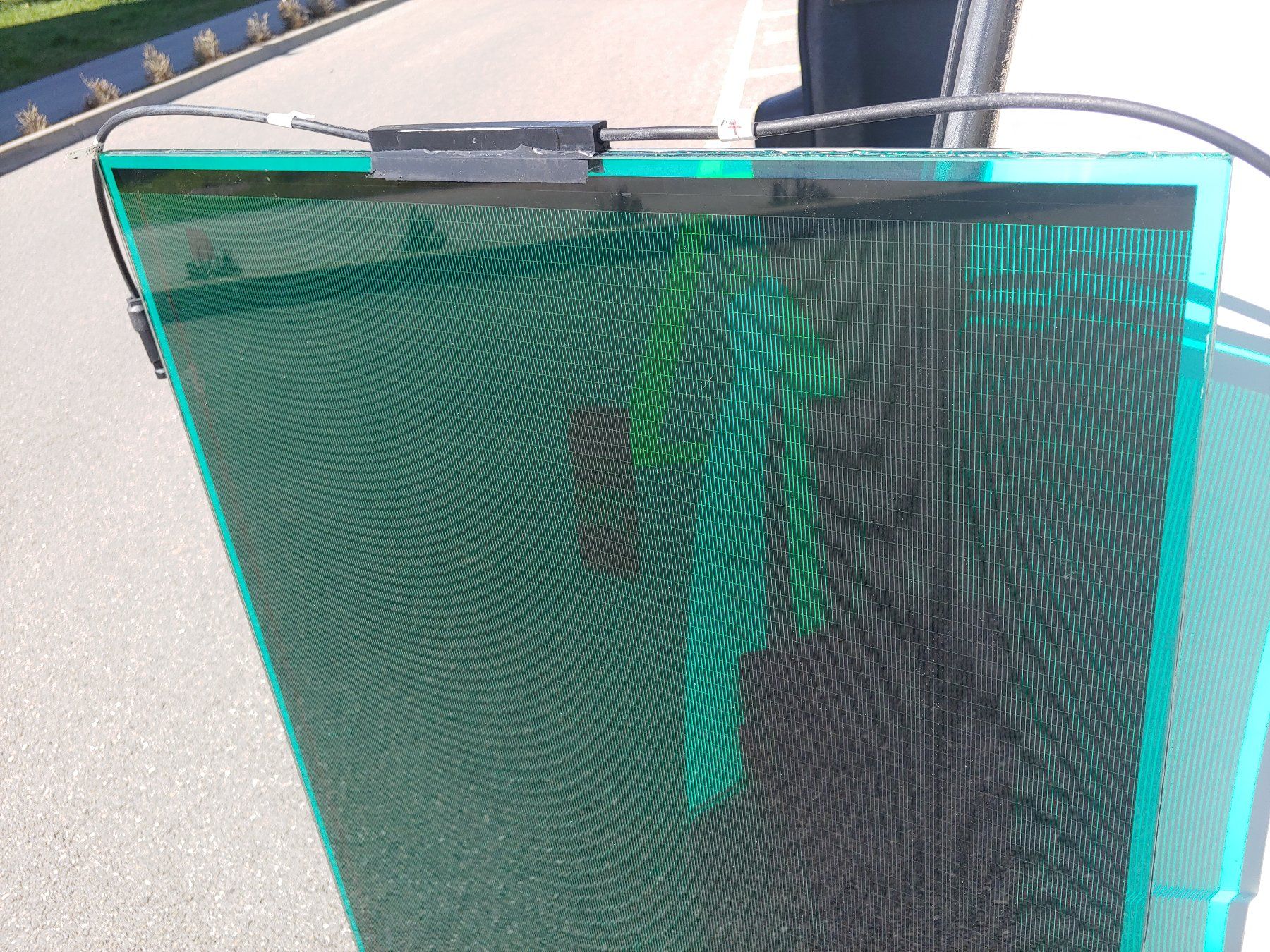 Dispositivi a energia solare: PV Solarpanel Module semitransparent Dünnschicht Restposten – Nuovo (secondo la descrizione) da Marly venduto da G-blitz 2