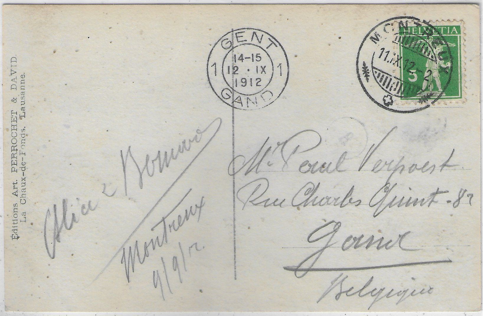 Cartoline postali: Clarens-Montreux - Les Quais – Usato da Ettingen venduto da Kartenplanet 1