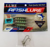 4Forelle Barsch köder+2passende Jigköpfe