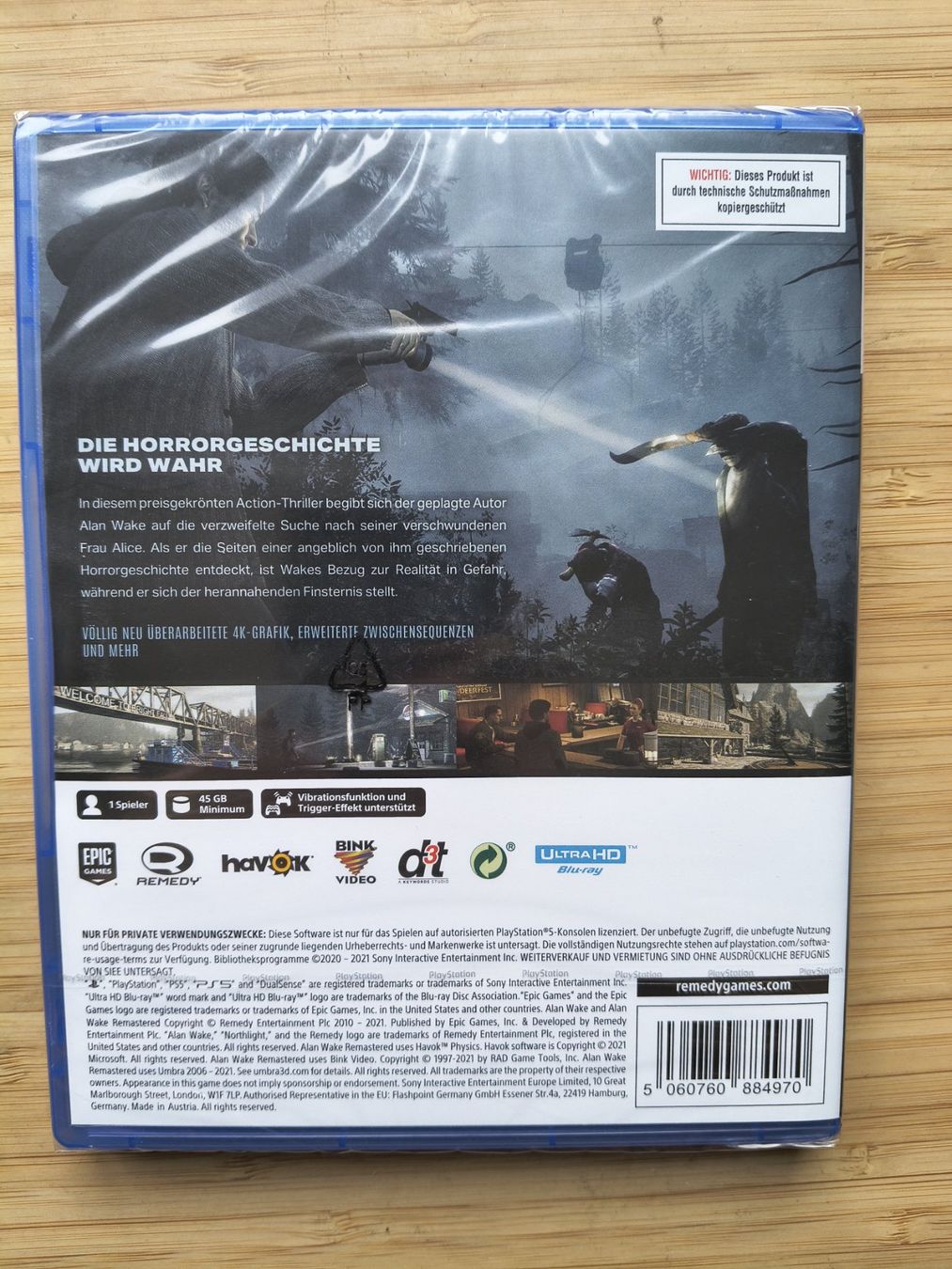 Giochi: Alan Wake Remastered Sealed (PS 5) – Nuovo e nell'imballaggio originale da Riedholz venduto da ste_96cd 1