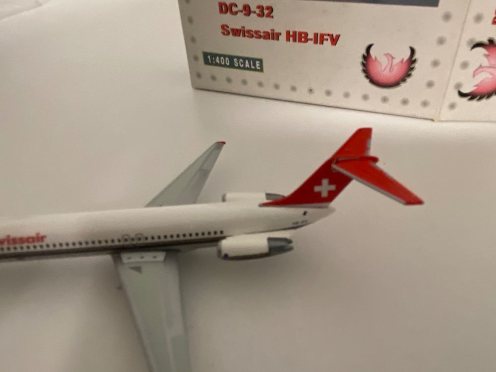 Maquette Avion McDonnell Douglas DC-9-32 – Continental Airlines – 22,8 Cm